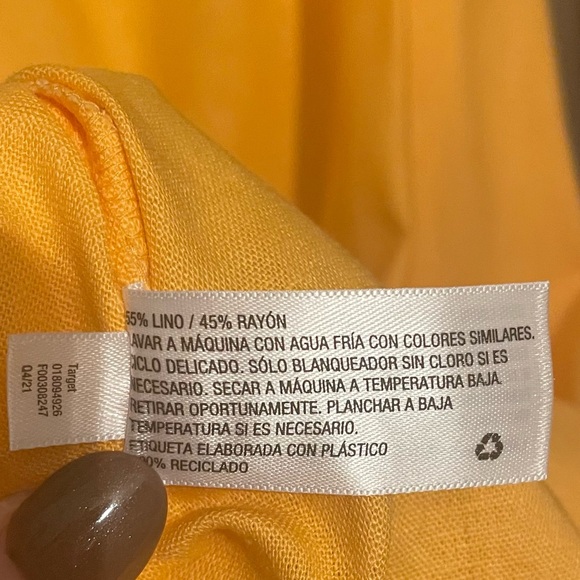 A NEW DAY Women's Easy Linen Blend Strappy Dress, Orange SZ/XXL NWT - Picture 5 of 9